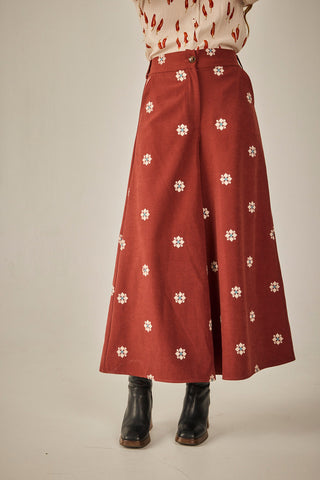 Navy tile pants