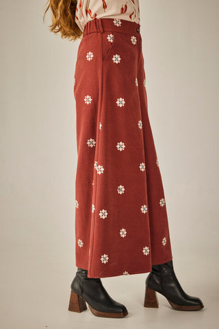 Navy tile pants