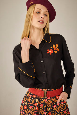 Camisa Tallin negro