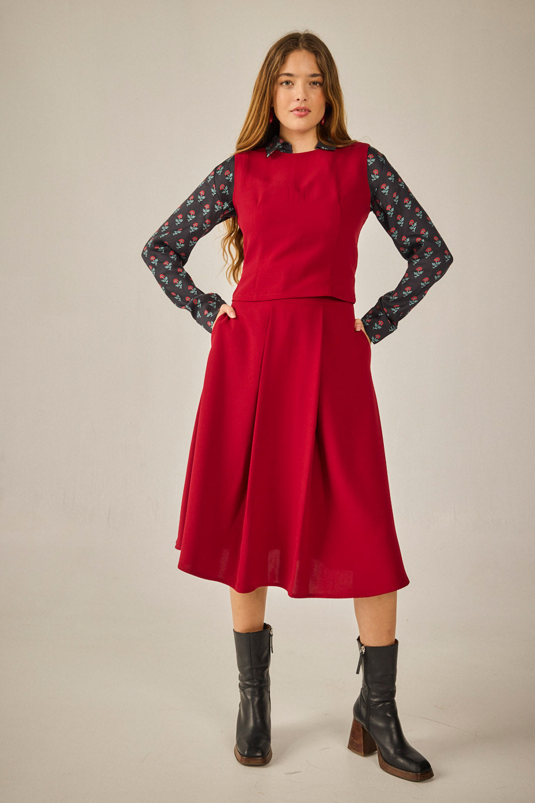 Top Venecia rojo