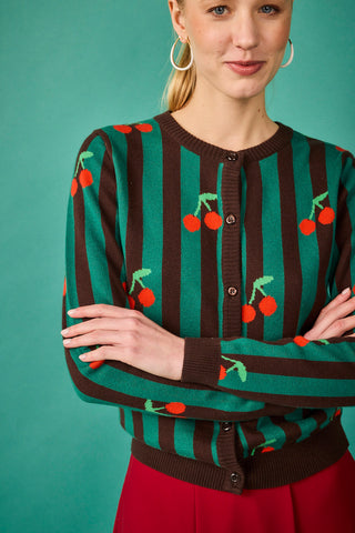 Chaqueta Viena cerezas Rosas