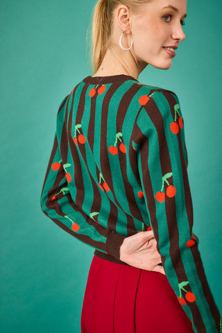 Chaqueta Viena cerezas Rosas
