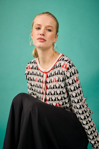 Chaqueta Pisa Gato rojo