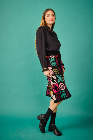 Falda Hamburgo multicolor