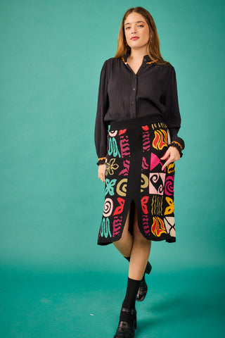 Falda Hamburgo multicolor