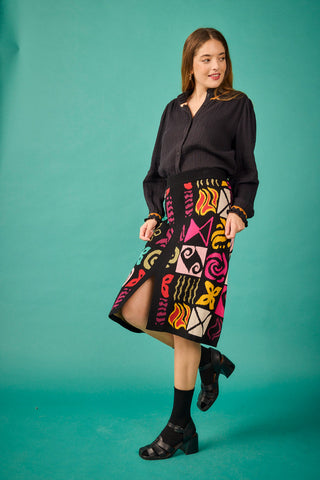 Falda Hamburgo multicolor