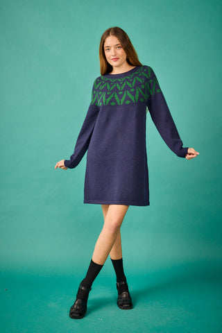 Vestido Corto Bergen azul
