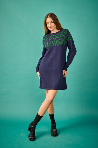 Vestido Corto Bergen azul