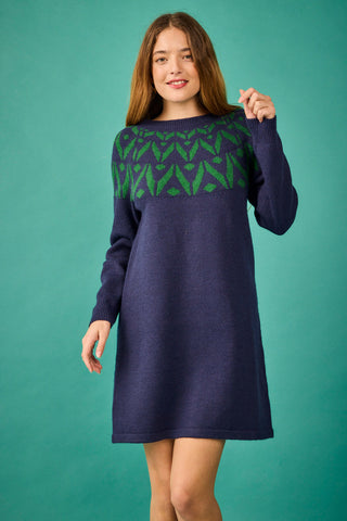 Vestido Corto Bergen azul