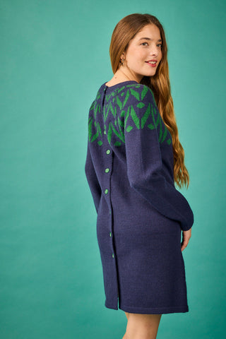 Vestido Corto Bergen azul