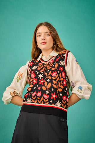 Chaleco Milan Flor