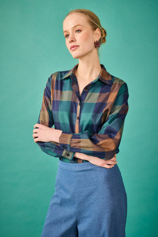 Camisa Sintra Cuadros azul