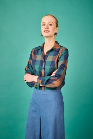 Camisa Sintra Cuadros azul