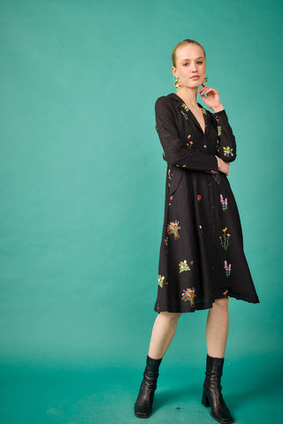 Black Moscow Midi Dress