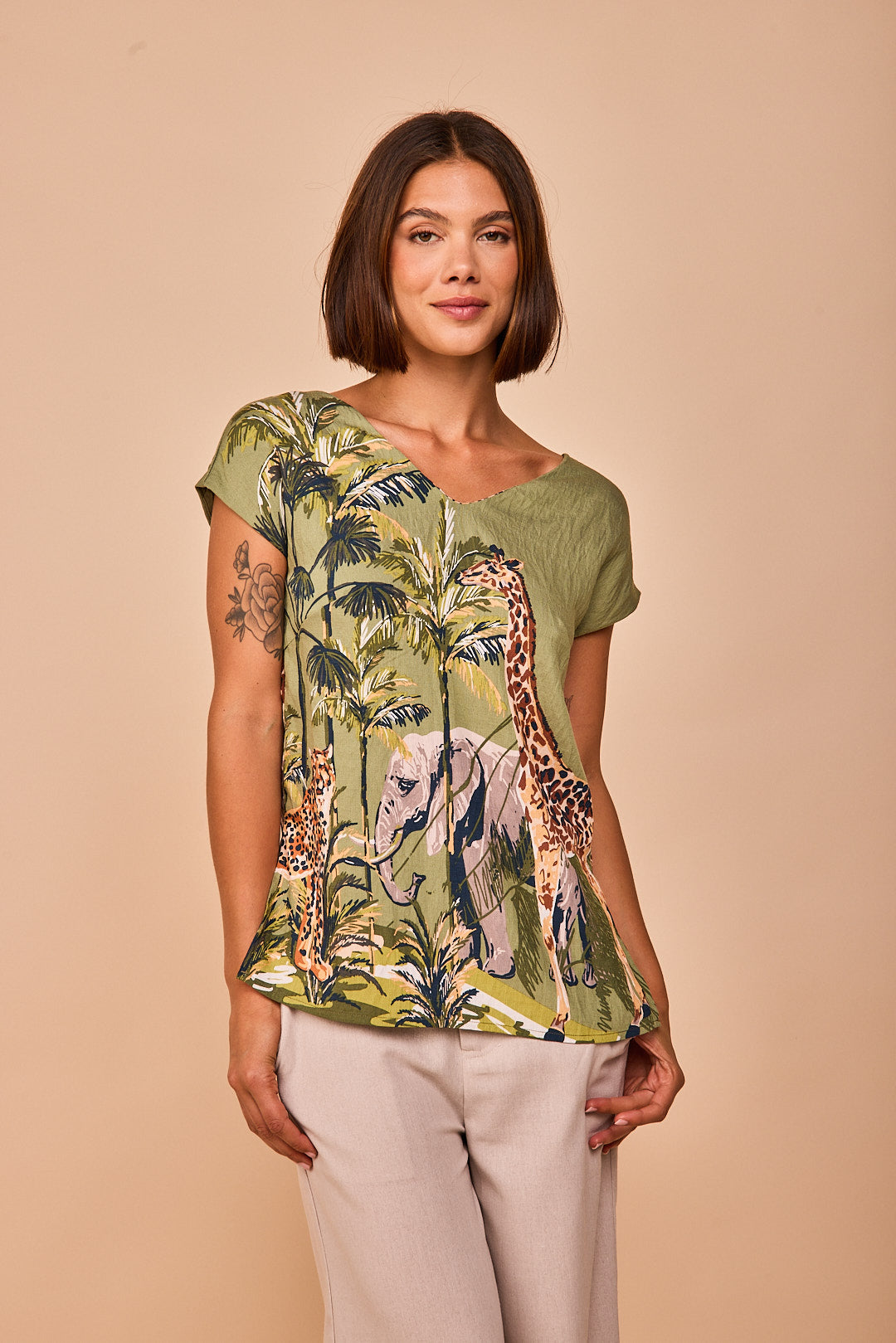 Top Rodas Verde Selva