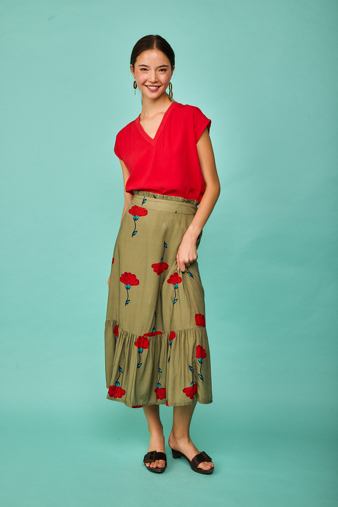 Comillas Green Skirt