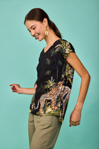 Top Rodas Negro Selva