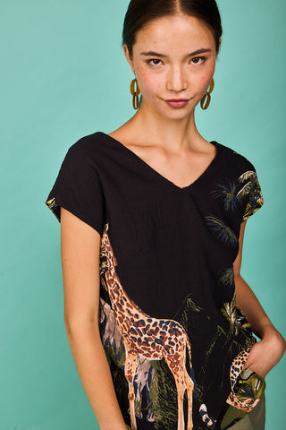 Top Rodas Negro Selva