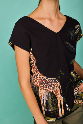 Top Rodas Negro Selva
