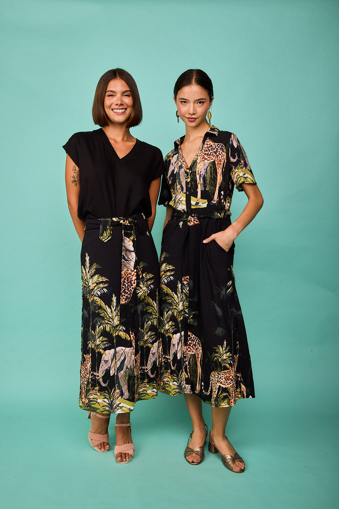 Black Tabarca Jumpsuits