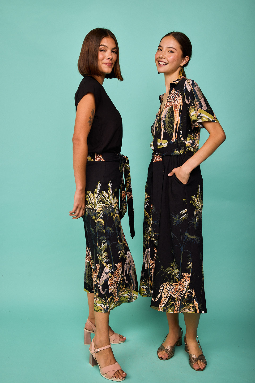 Black Tabarca Jumpsuits