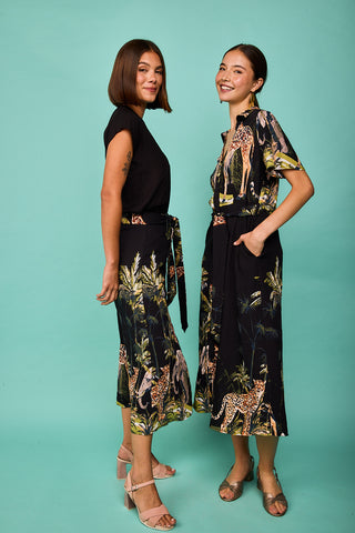 Black Tabarca Jumpsuits
