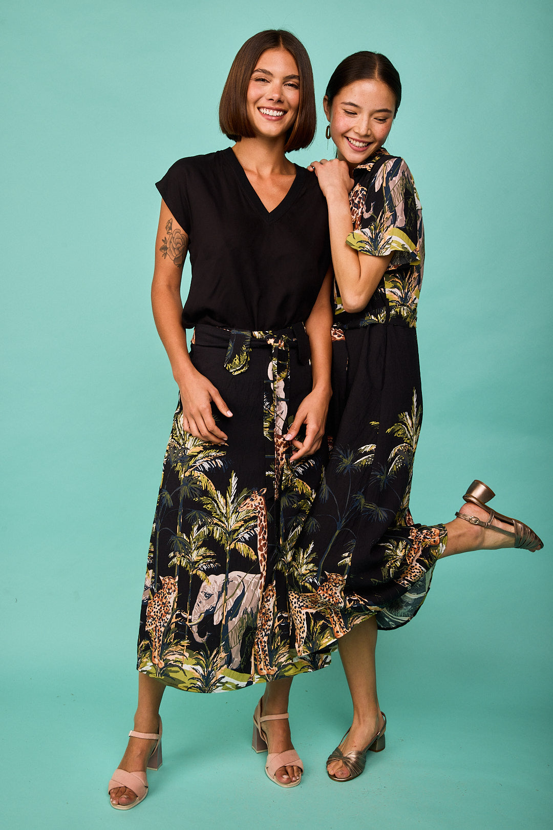 Black Tabarca Jumpsuits