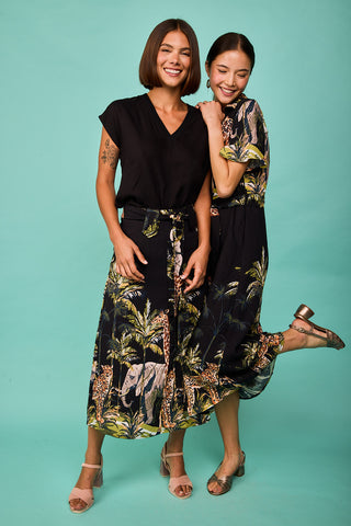 Black Tabarca Jumpsuits