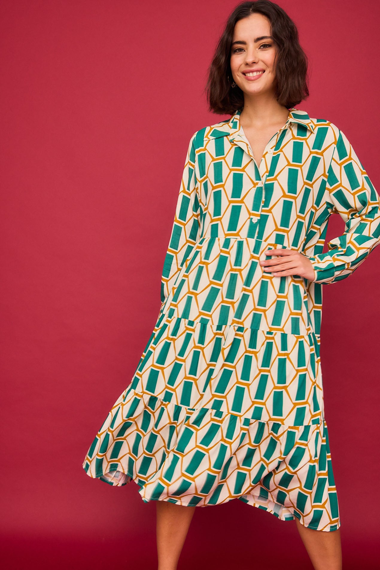 Vestido Largo Fuego Verde