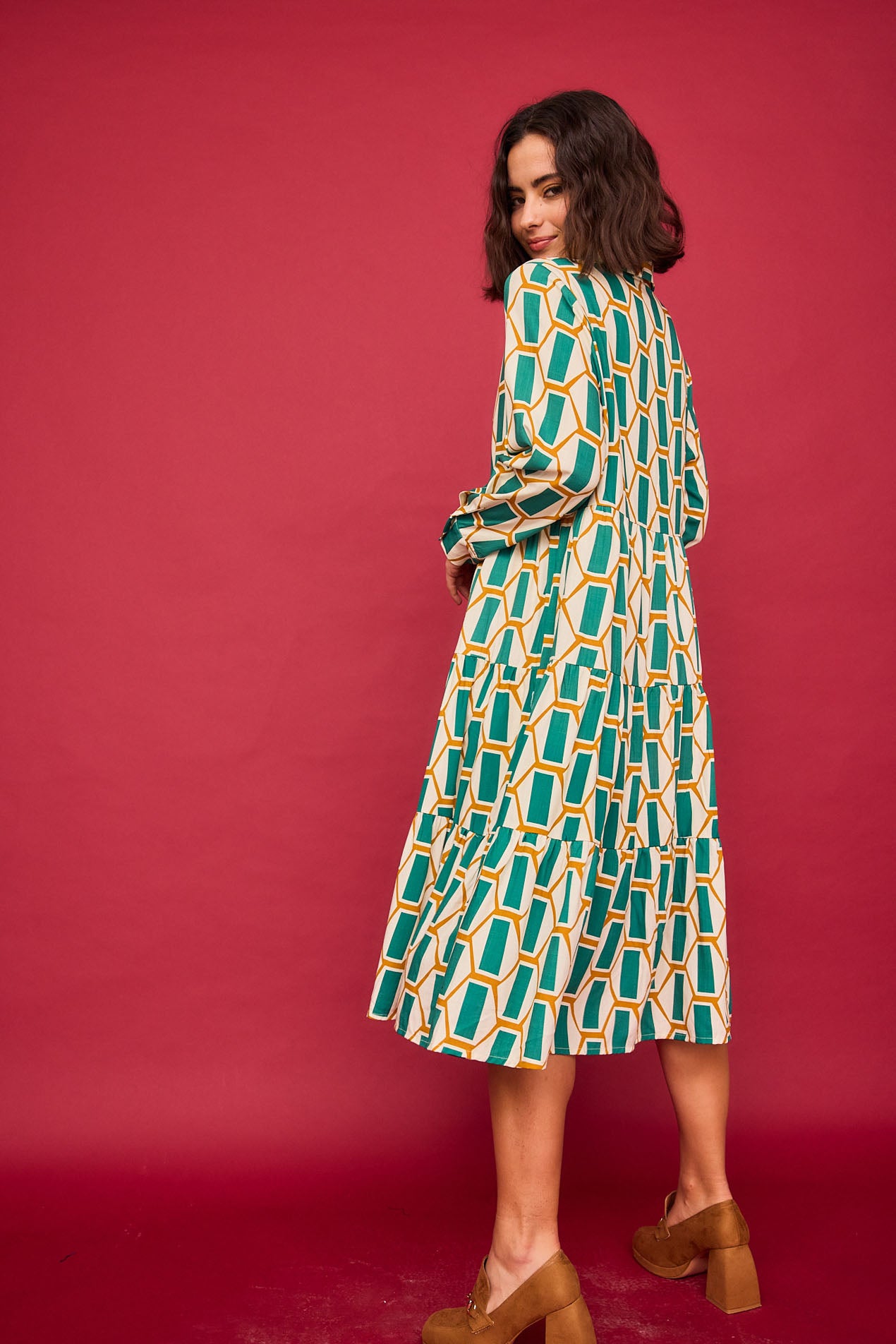 Vestido Largo Fuego Verde