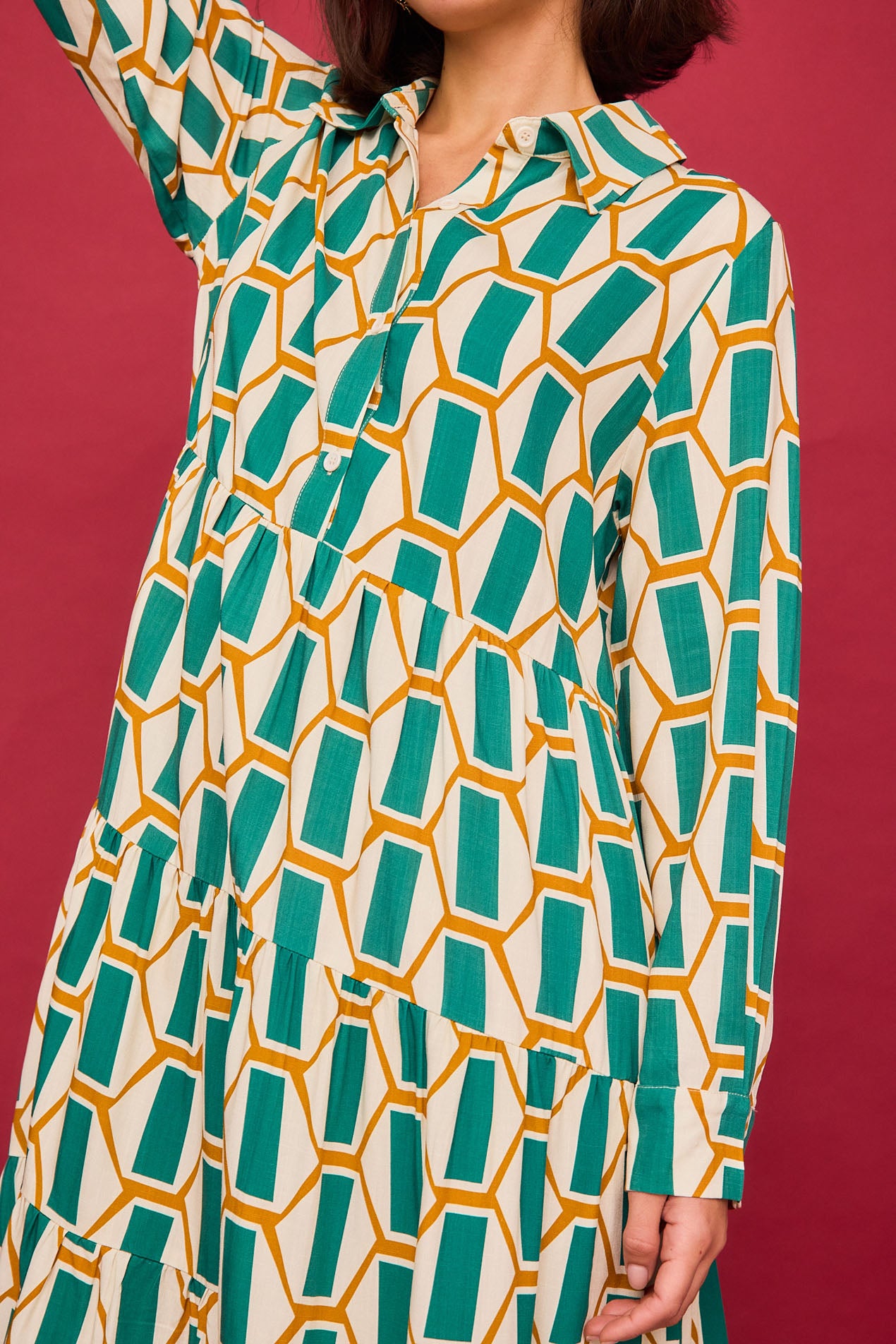 Vestido Largo Fuego Verde