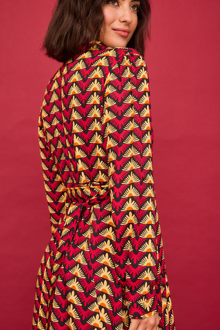 Vestido Corto Lago Triangulo Rojo