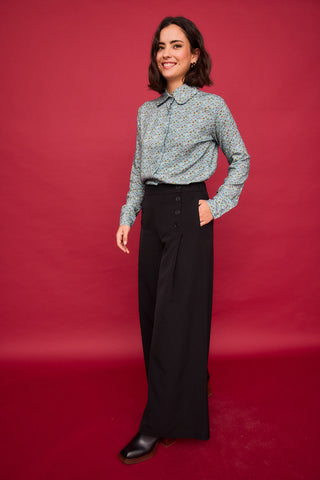 Pantalón Nenufar Negro Liso
