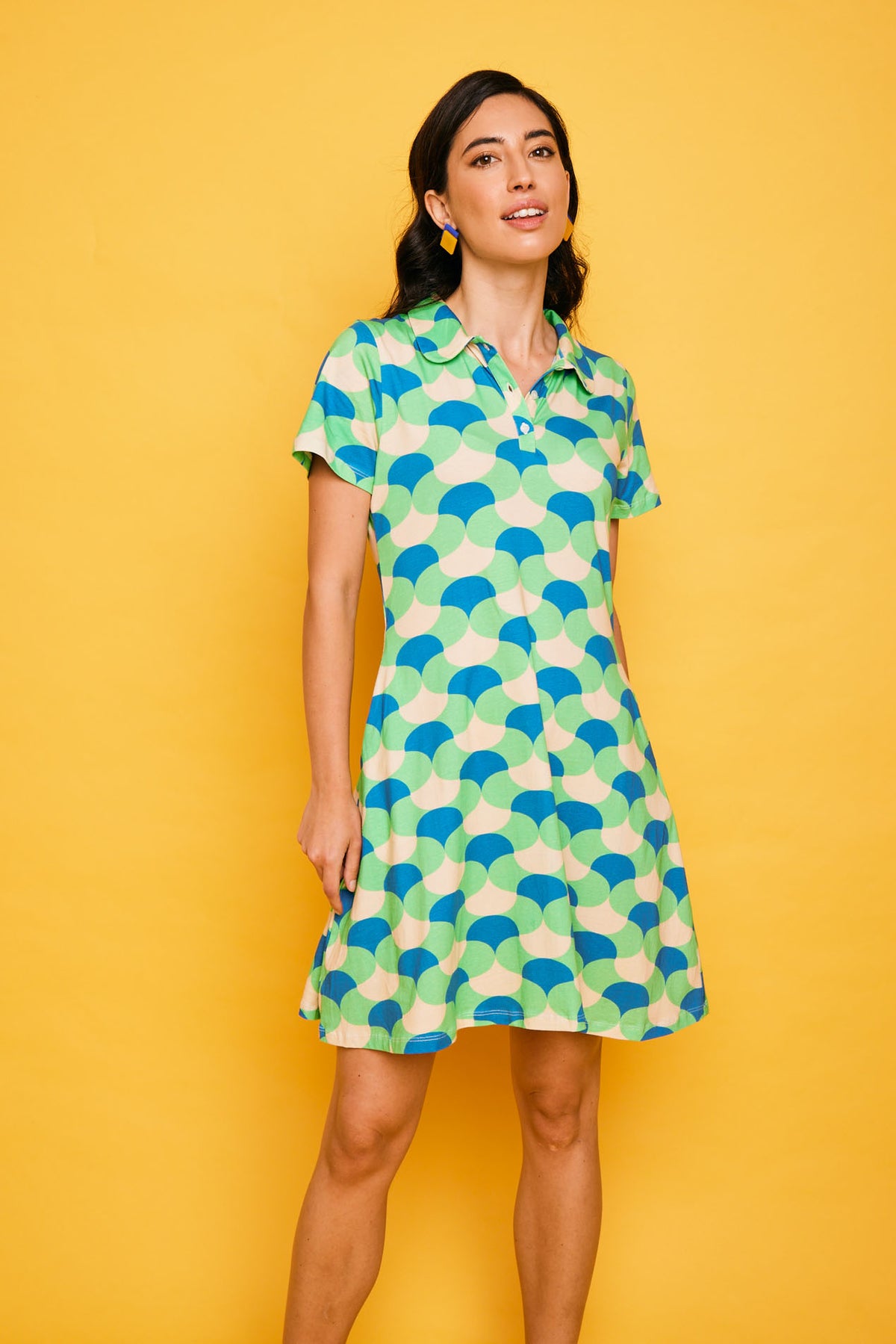Kurzes grünes Kleid von Bologna