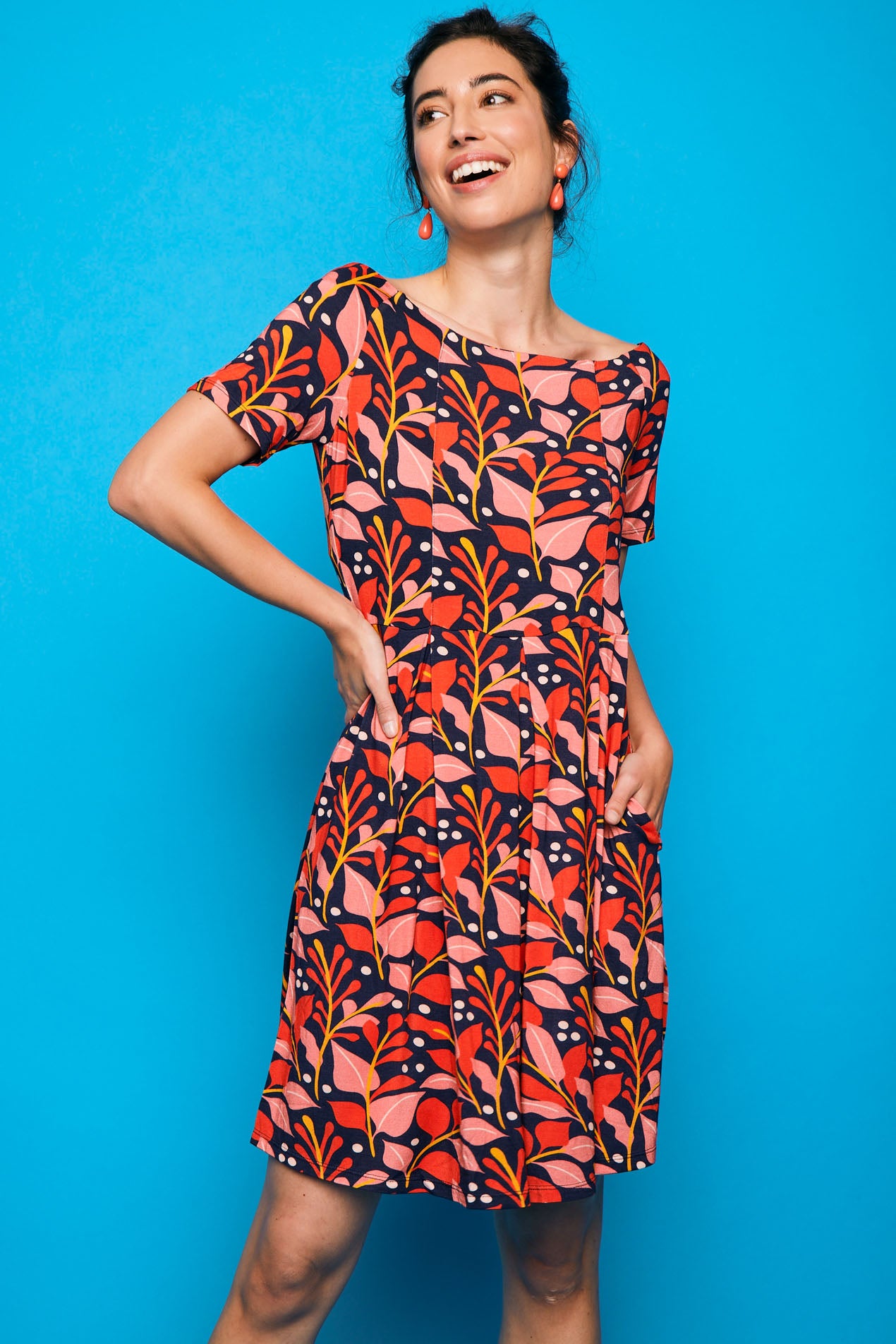 Short Dress Fuengirola Leaves