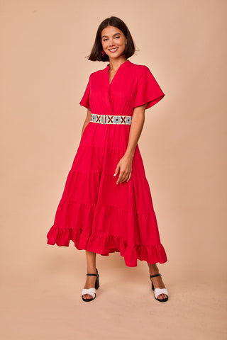 Vestido Cuevas Fucsia