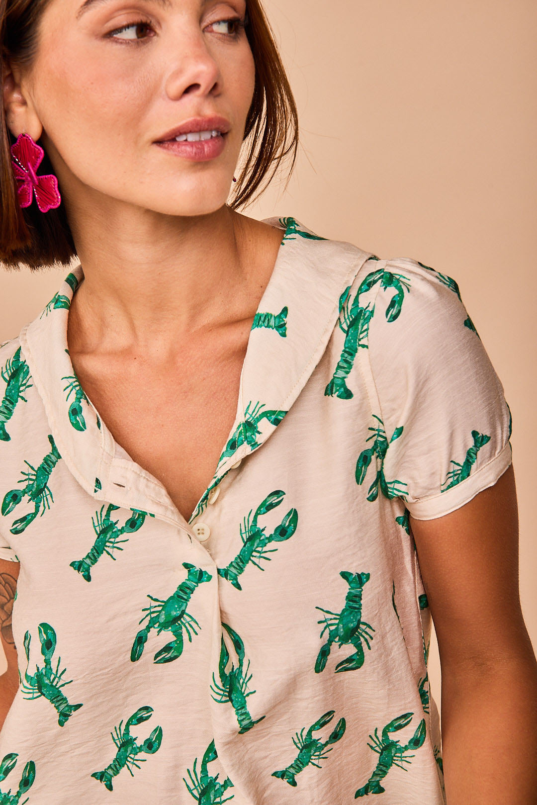 Candas Green Short Dress