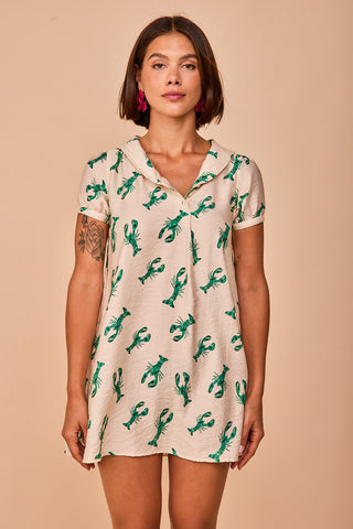 Candas Green Short Dress