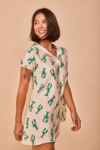 Candas Green Short Dress