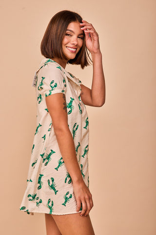 Candas Green Short Dress