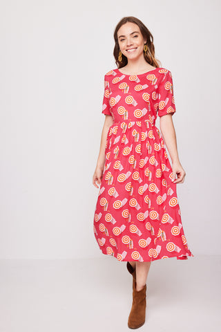 Fuchsia Long Summer Dress
