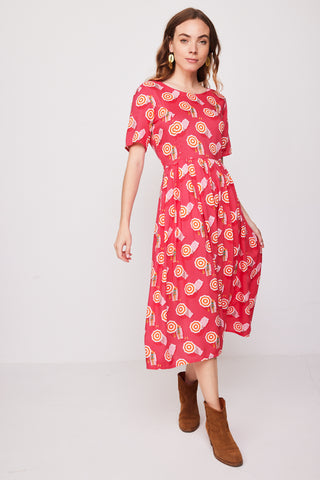 Fuchsia Long Summer Dress