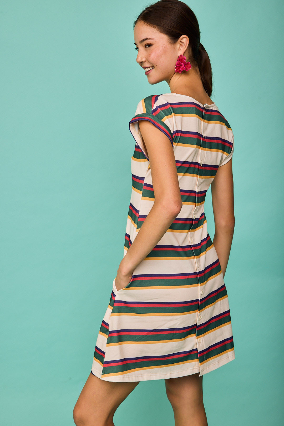 Vestido Corto Luanco Rayas