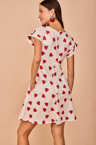 Vestido Corto Luanco Rojo