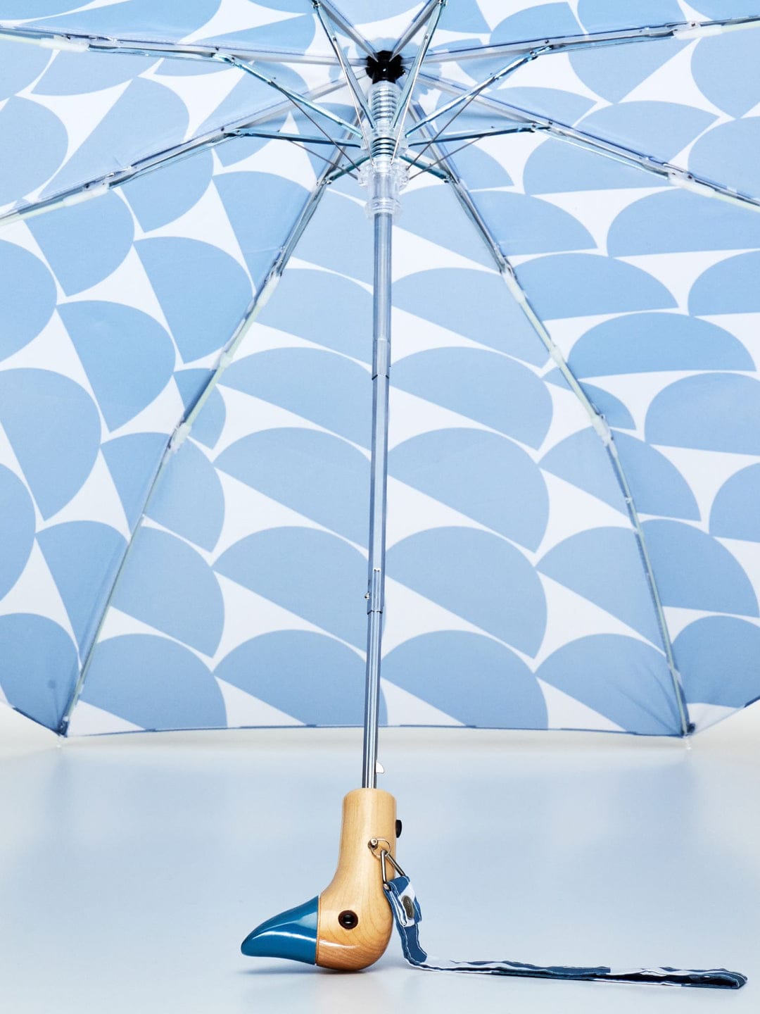 Geo blue Duck Fist Umbrella