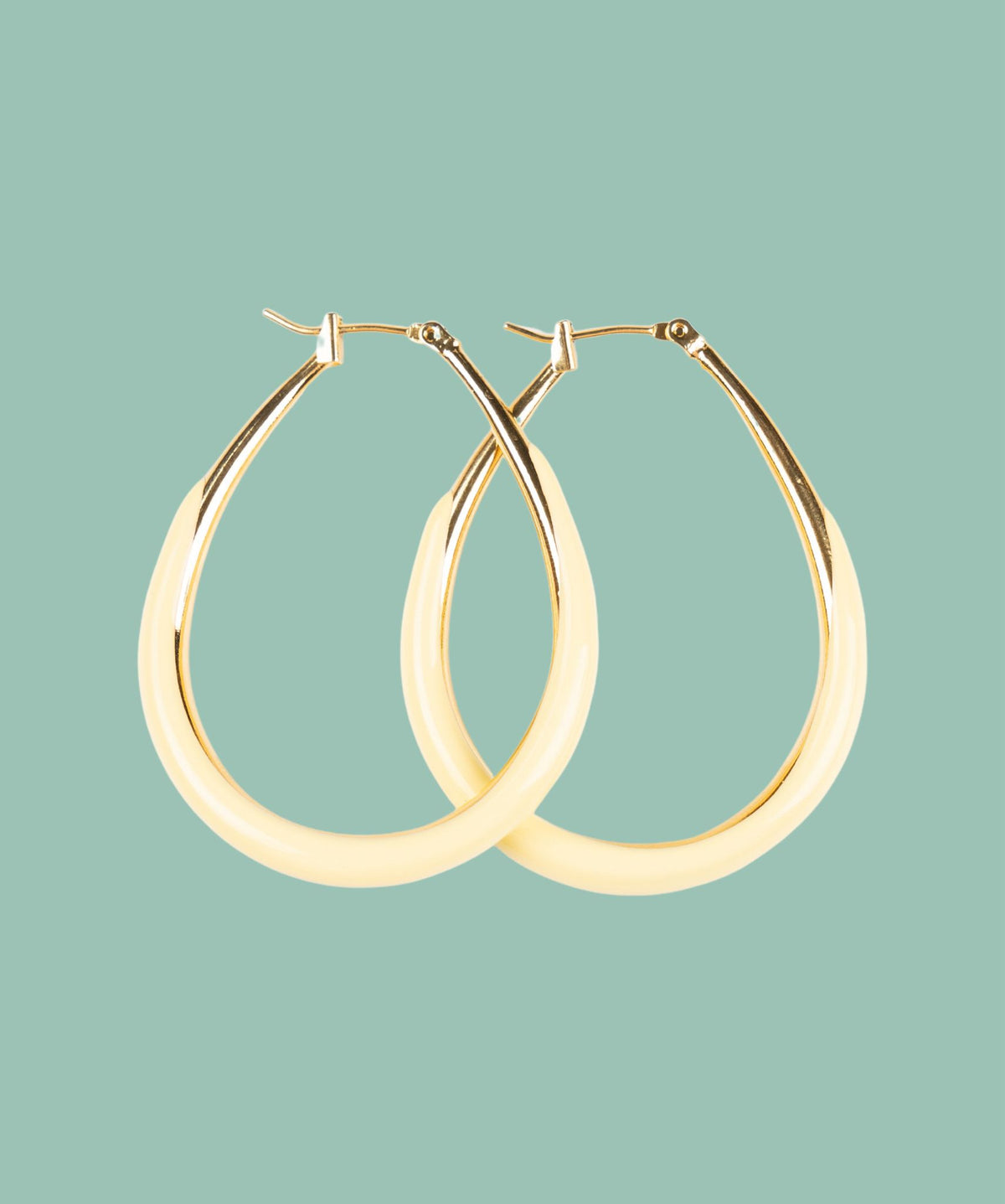 Pendientes Aros Ovalados de color