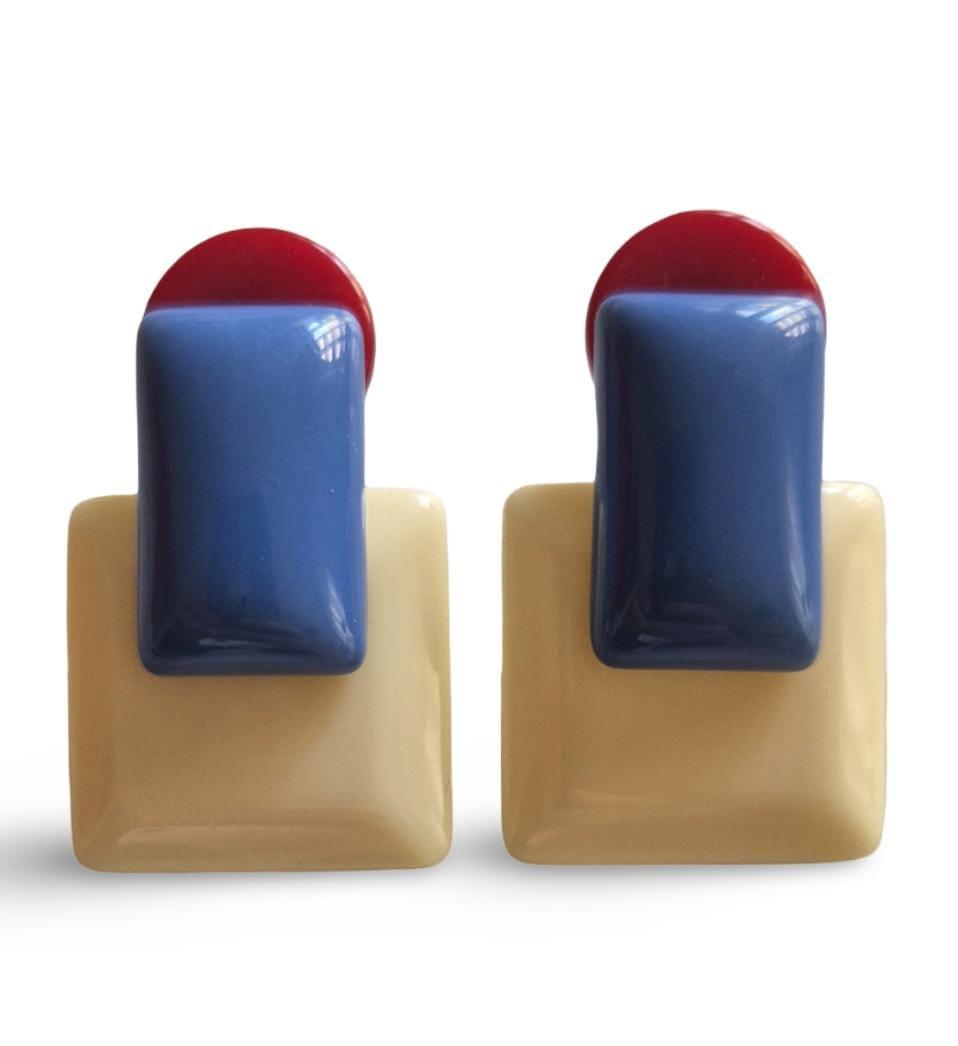 Pendiente preciosos resina