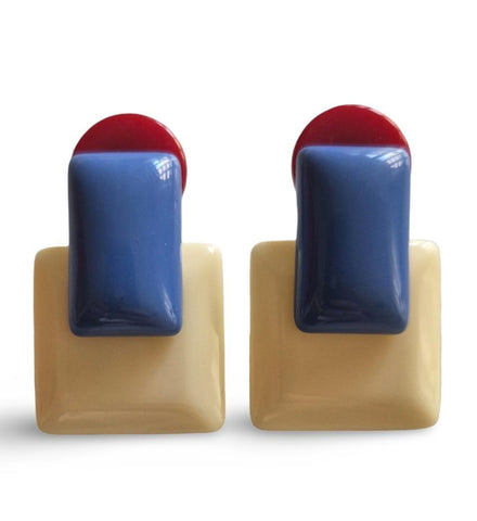 Pendiente preciosos resina