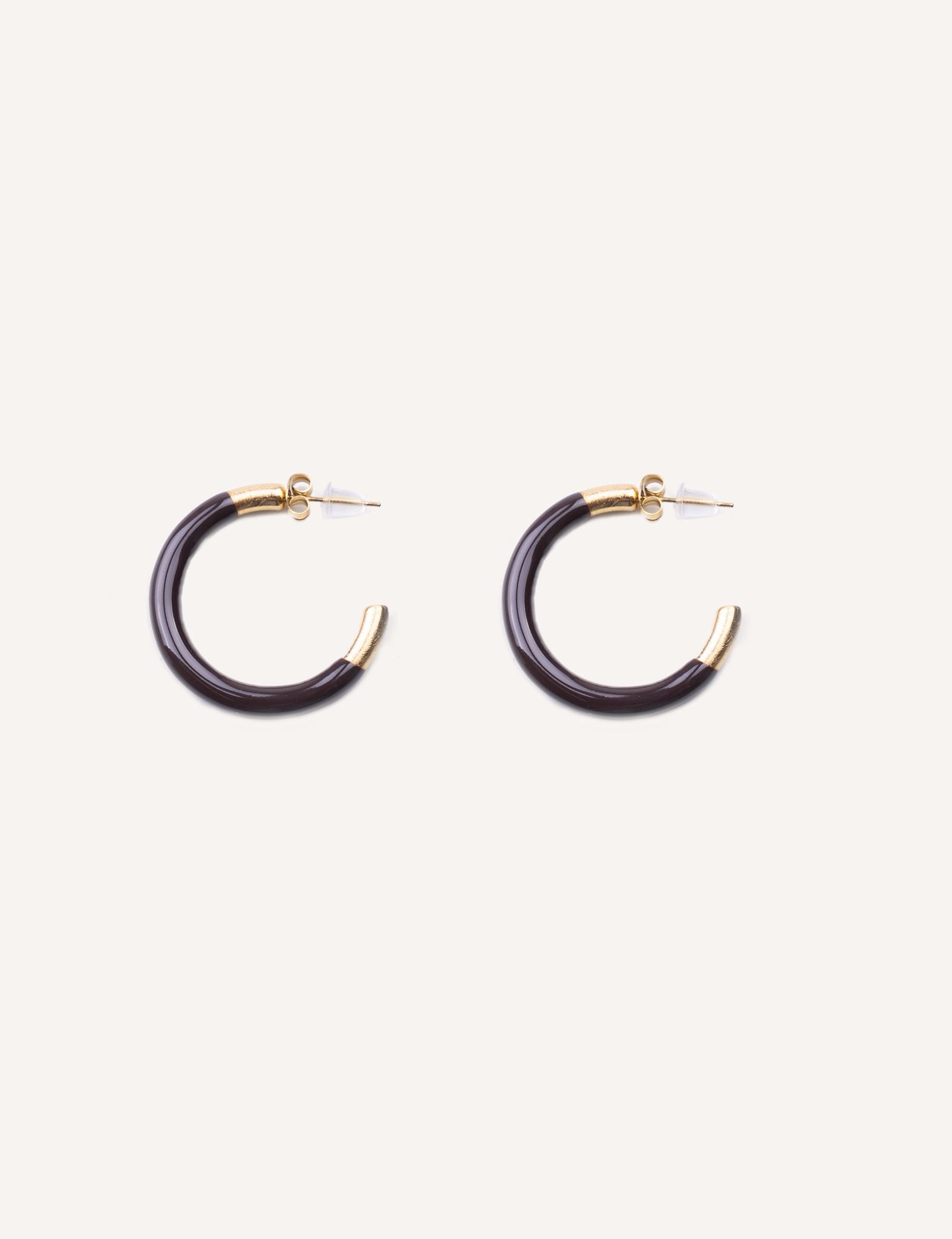 Pendientes circulos colores esmaltados