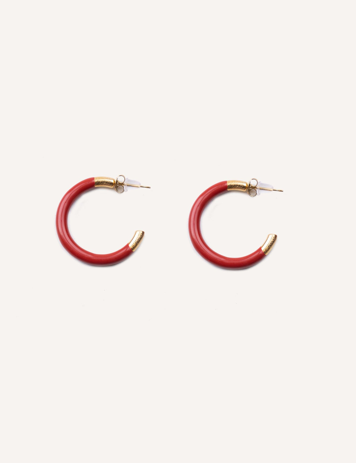 Pendientes circulos colores esmaltados
